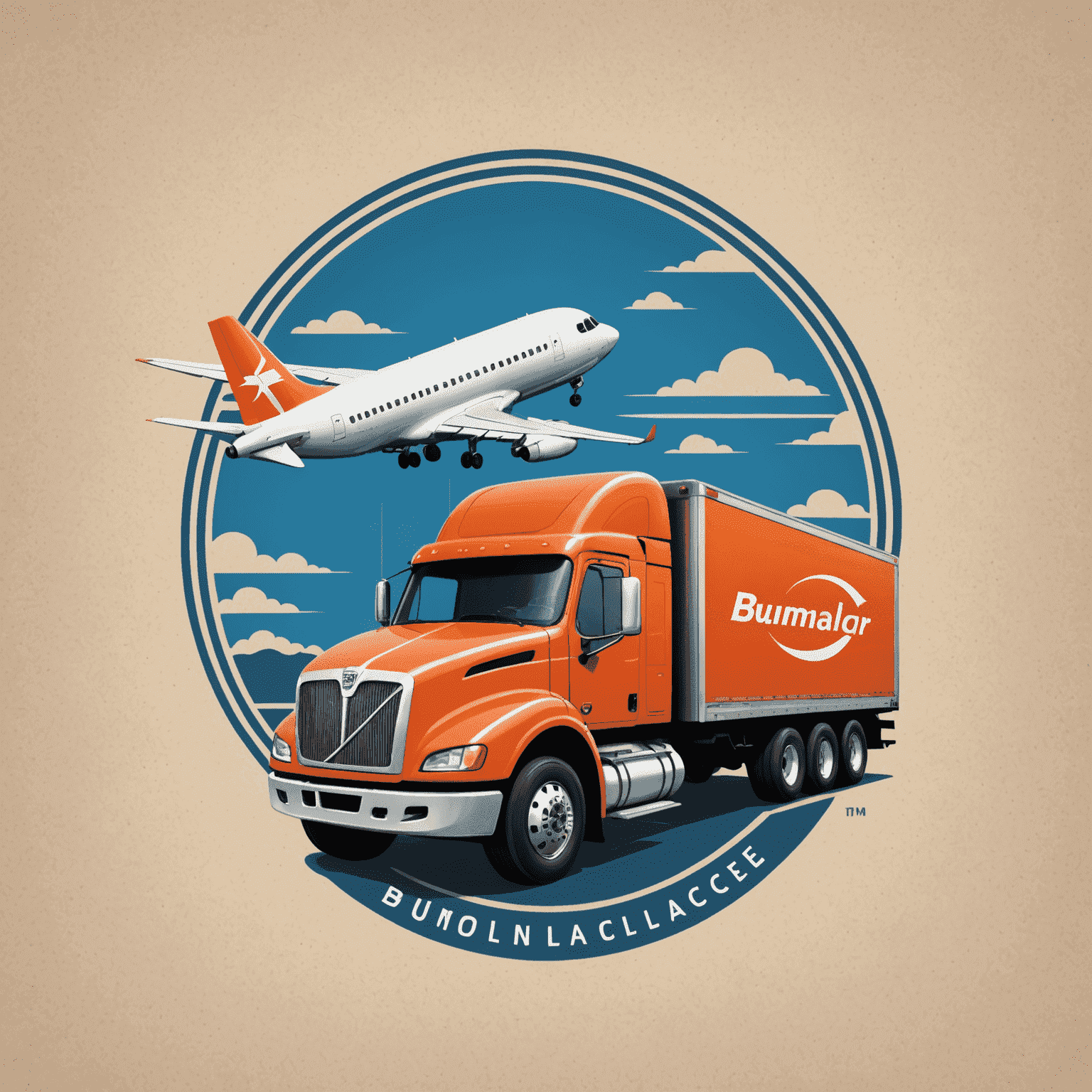 BumoLacer logo featuring a stylized truck or airplane symbolizing fast and reliable delivery