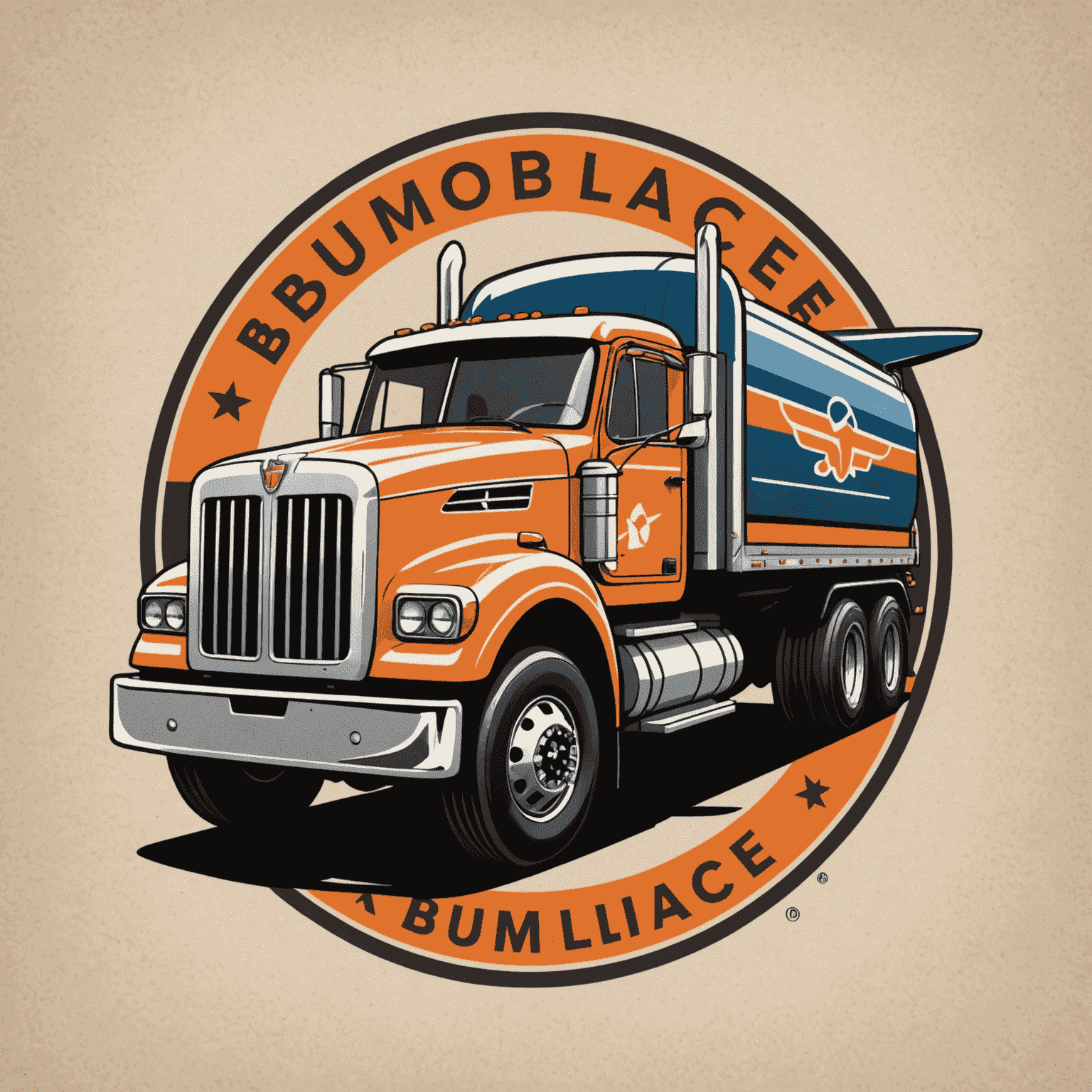 BumoLacer logo featuring a stylized truck or airplane symbolizing fast and reliable delivery
